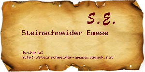 Steinschneider Emese névjegykártya