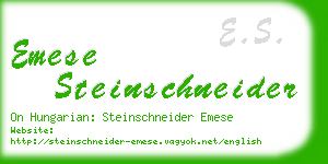 emese steinschneider business card